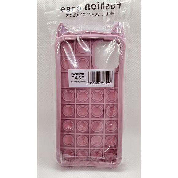 Pop It Phone Case for iPhone 11 Pro Max XS Max Fidget Bubble Reliever Pink New - Picture 2 of 8